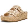imageAnne Klein Womens Vineyard Espadrille Wedge SandalNatural Raffia
