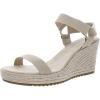 imageAnne Klein Womens Wren Comfort Insole Ankle Strap EspadrillesNaturalPlatinum