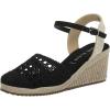 imageAnne Klein Womens Zeena Espadrille Wedge SandalBlack