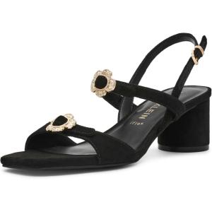 imageAnne Klein Womens Felipa Heeled SandalBlack Suede