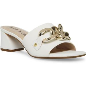 imageAnne Klein Womens Marilyn Heeled SandalWhite