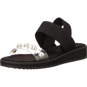 imageAnne Klein Womens Maysies Wedge SandalClearBlack