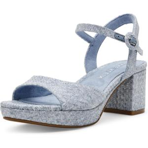 imageAnne Klein Womens Piper Heeled SandalBlue Raffia