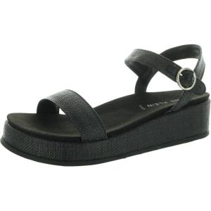 imageAnne Klein Womens VADA Laceless Woven Ankle StrapBlack