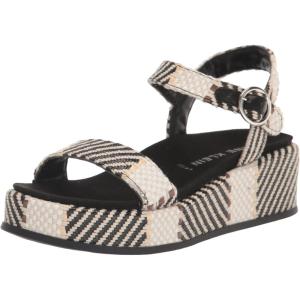 imageAnne Klein Womens VADA Laceless Woven Ankle StrapWhiteBlack