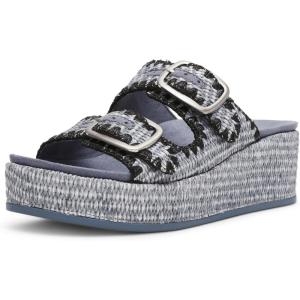 imageAnne Klein Womens Vineyard Espadrille Wedge SandalBlue Raffia