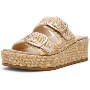 imageAnne Klein Womens Vineyard Espadrille Wedge SandalNatural Raffia