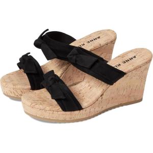 imageAnne Klein Womens Wiona Slip On Platforms Wedge SandalsBlack