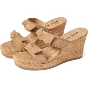 imageAnne Klein Womens Wiona Slip On Platforms Wedge SandalsNatural