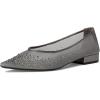 imageAnne Klein Womens Carlislec Ballet FlatGunmetal Crystal