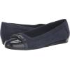 imageAnne Klein Womens Embellished Faux Leather MoccasinsNavy
