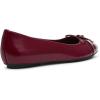 imageAnne Klein Womens LUCI Faux Leather Slip On Flat ShoesBordeaux