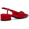 imageAnne Klein Womens Natalie Buckle Slingback HeelsDeep Red