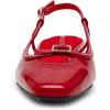 imageAnne Klein Womens Natalie Buckle Slingback HeelsDeep Red