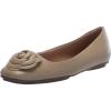 imageAnne Klein Womens Faux Leather Slip On Ballet FlatsNude