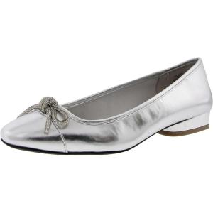 imageAnne Klein Womens Cassidy Rhinestones Square Toe Mary JanesSilver