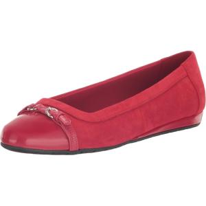 imageAnne Klein Womens Embellished Faux Leather MoccasinsRed