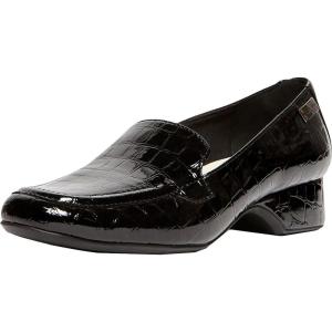imageAnne Klein Womens Kamden Patent Reptile LoafersBlack Mult