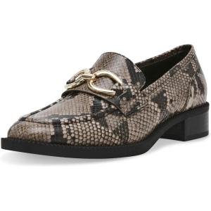 imageAnne Klein Womens Korrie Buckle LoafersNatural Snake