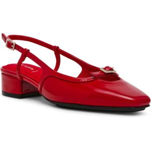 imageAnne Klein Womens Natalie Buckle Slingback HeelsDeep Red