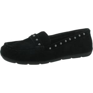 imageAnne Klein Womens Ofeena Suede Studded Penny LoafersBlack