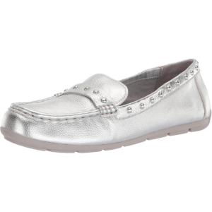 imageAnne Klein Womens Ofeena Suede Studded Penny LoafersSilver