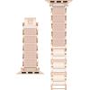 imageAnne Klein Silicone Fashion Bracelet for Apple Watch Secure Adjustable Apple Watch Replacement Band Fits Most WristsBlush PinkRose Gold