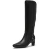 imageAnne Klein Womens Iverson Mid Calf BootBlack Smooth