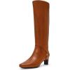 imageAnne Klein Womens Iverson Mid Calf BootCognac Smooth