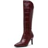 imageAnne Klein Womens Maruicia Mid Calf BootWine Croc