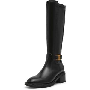 imageAnne Klein Womens Anessa Mid Calf BootBlack Smooth