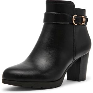 imageAnne Klein Womens Rumor Ankle BootBlack Smooth