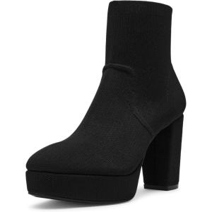 imageAnne Klein Womens Volt Ankle BootBlack Knit