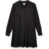 imageAnne Klein Womens PopOver Blouse with Covered Placket and Side SlitsAnne Black