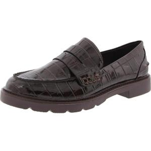 imageAnne Klein Womens Eryn Padded Insole Patent LoafersBrown Croc
