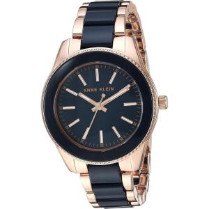 imageAnne Klein Womens Resin Bracelet WatchGoldNavy Blue