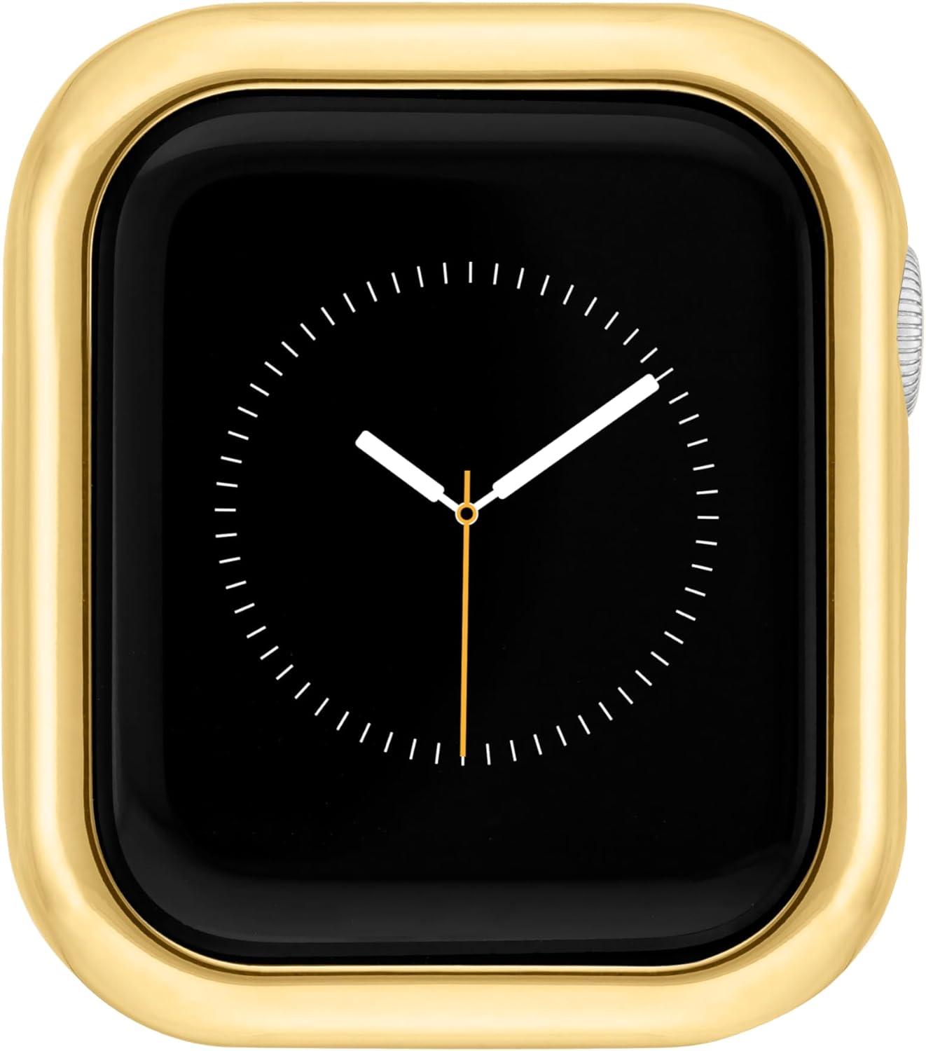 imageAnne Klein Premium Crystal Bumper Compatible with Apple Watch Seamless Fit Easy Installation Bumper for Apple WatchGoldTone 2