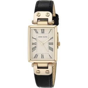 imageAnne Klein Womens Leather Strap Watch AK3752BlackGold