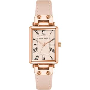 imageAnne Klein Womens Leather Strap Watch AK3752Blush PinkRose Gold