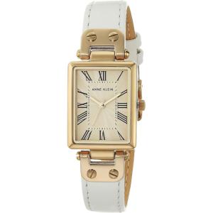 imageAnne Klein Womens Leather Strap Watch AK3752WhiteGold