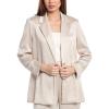 imageAnne Klein Womens Satin Crinkle Notch Collar One Bttn JackCanvas