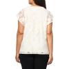 image:imageAnne Klein Womens Blssm Lace Flttr SLV Tank W Ladder LaceWhite Dove