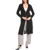 image:imageAnne Klein Womens Long Cardigan with One Button amp Side SLIAnne Black