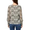 image:imageAnne Klein Womens Printed Ity W Printed Chiffon Bishop SLVAnne Black Multi