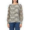 image:imageAnne Klein Womens Printed Ity W Printed Chiffon Bishop SLVAnne Black Multi