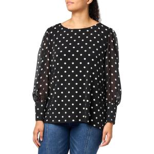 image:imageAnne Klein Womens Printed Ity W Printed Chiffon Bishop SLVAnthraciteAmethyst