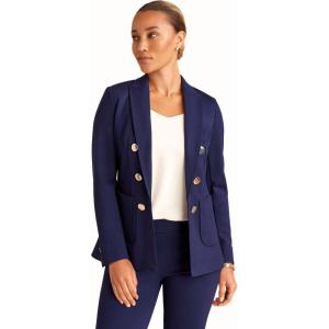 image:imageAnne Klein Womens Faux Double Breasted Stretch BlazerDistant Mountain