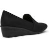 image:imageAnne Klein Womens Wedge Pump Wendell Closed Toe Comfortable SlipOn Business Casual Office HeelBlack Stretch