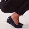 image:imageAnne Klein Womens Womens Wisher Closed Toe Comfortable Slipon Business Casual PumpBlack Crystal