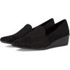image:imageAnne Klein Womens Wedge Pump Wendell Closed Toe Comfortable SlipOn Business Casual Office HeelBlack Sued